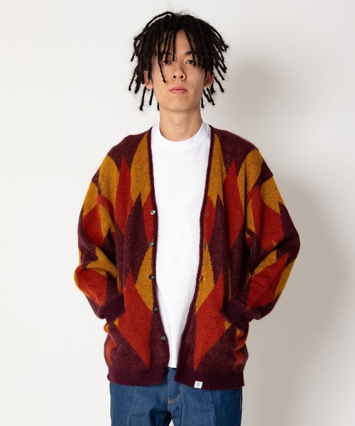 L/S MOHAIR ARGYLE CARDIGAN GODARD