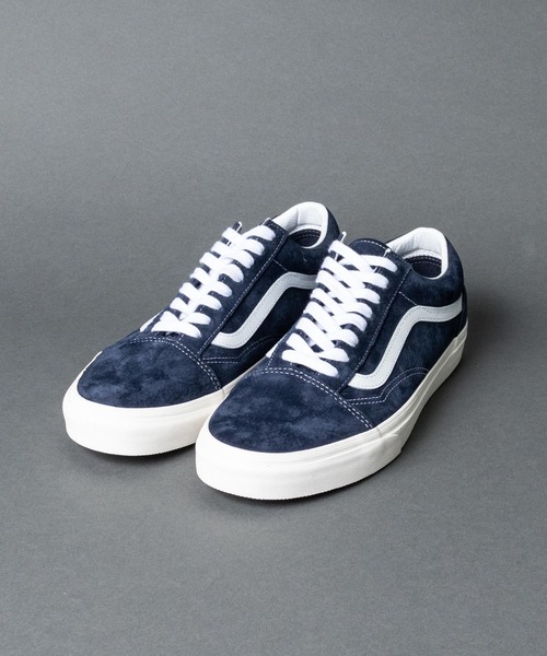 VANS（バンズ）の「【 VANS / ヴァンズ 】PIG SUEDE OLD SKOOL（スニーカー・メンズ・ベージュ/オレンジ/ネイビー・10/6/9h/7/7h/5h/8/8h/6h/9/5）」の2枚目の写真