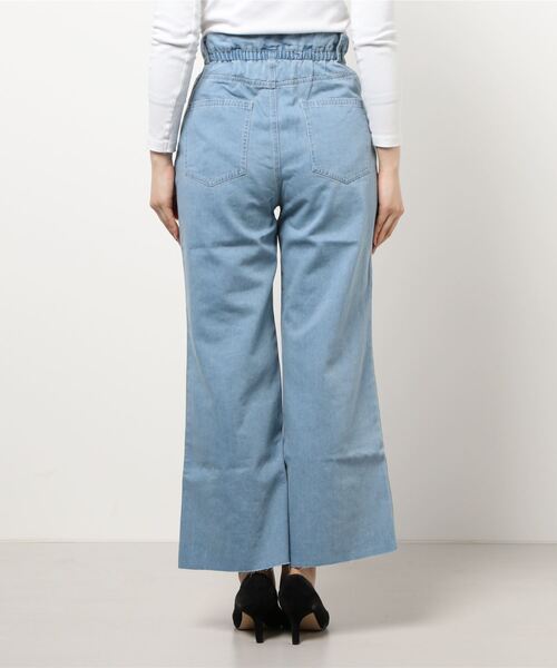 STYLEBLOCK（スタイルブロック）の「セミフレアデニムパンツ（デニムパンツ・レディース・ブルー/ライトブルー・FREE）」の3枚目の写真