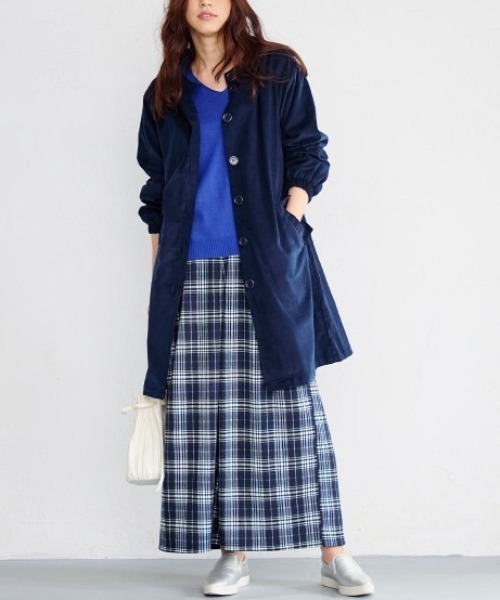 RANAN（ラナン）の「コーデュロイモッズ風パーカーコート（モッズコート・レディース・キャメル/ネイビー/グレー・L/M/LL/3L）」の11枚目の写真