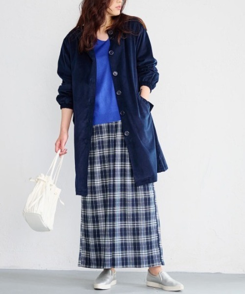 RANAN（ラナン）の「コーデュロイモッズ風パーカーコート（モッズコート・レディース・キャメル/ネイビー/グレー・L/M/LL/3L）」の12枚目の写真