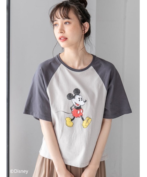 Disney ミッキー ヴィンテージプリントtシャツ