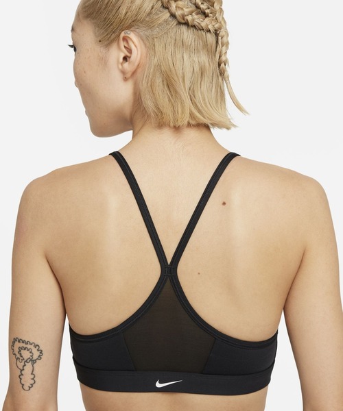 NIKE（ナイキ）の「ナイキ Dri-FIT インディ フロントジップ ウィメンズ ライトサポート パッディド スポーツブラ / Nike Dri-FIT Indy Zip-Front Women's Light-Support Padded Sports Bra（スポーツブラ・レディース・ブラック・M/L/S/XL/XS）」の20枚目の写真