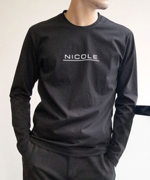 HIDEAWAYS NICOLE | ダブルシルケットロゴプリント長袖プルオーバー(Tシャツ/カットソー)