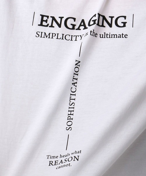 HIDEAWAYS NICOLE（ハイダウェイニコル）の「ダブルシルケットロゴプリント長袖プルオーバー（Tシャツ/カットソー・メンズ・ホワイト系その他/ブラック系その他/ホワイト/ブラック・XX-LARGE/X-LARGE/MEDIUM/LARGE）」の14枚目の写真