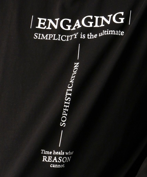 HIDEAWAYS NICOLE（ハイダウェイニコル）の「ダブルシルケットロゴプリント長袖プルオーバー（Tシャツ/カットソー・メンズ・ホワイト系その他/ブラック系その他/ホワイト/ブラック・XX-LARGE/X-LARGE/MEDIUM/LARGE）」の15枚目の写真