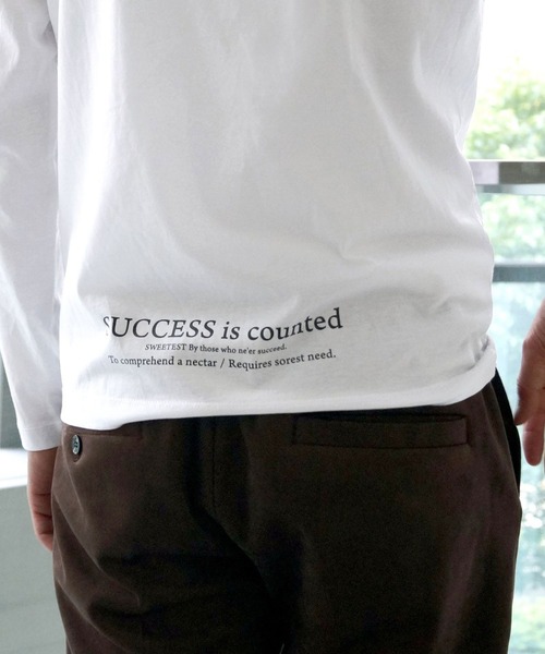 HIDEAWAYS NICOLE（ハイダウェイニコル）の「ダブルシルケットロゴプリント長袖プルオーバー（Tシャツ/カットソー・メンズ・ホワイト系その他/ブラック系その他/ホワイト/ブラック・XX-LARGE/X-LARGE/MEDIUM/LARGE）」の21枚目の写真