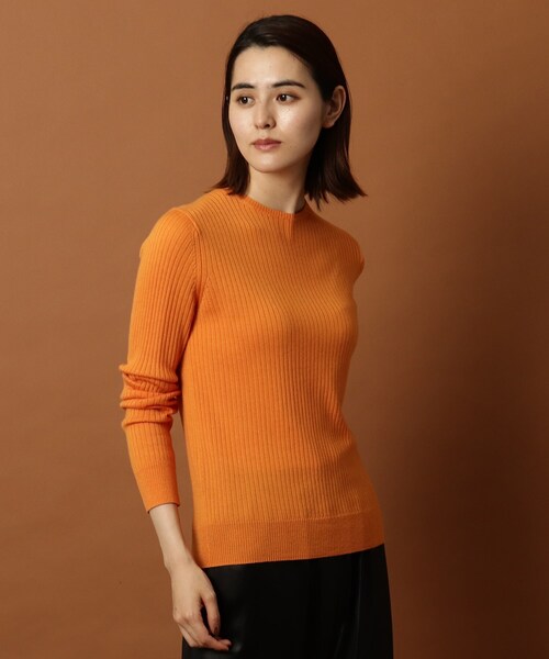 DRESSTERIOR（ドレステリア）の「◆【CLASSY.12月号掲載】ワイドリブクルーネック（ニット/セーター・レディース・ブラック/マスタード/ナチュラル・38/36）」の13枚目の写真