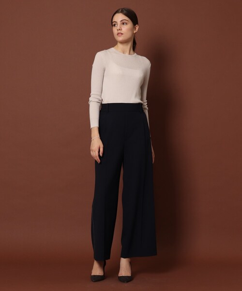 DRESSTERIOR（ドレステリア）の「◆【CLASSY.12月号掲載】ワイドリブクルーネック（ニット/セーター・レディース・ブラック/マスタード/ナチュラル・38/36）」の19枚目の写真