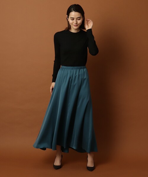 DRESSTERIOR（ドレステリア）の「◆【CLASSY.12月号掲載】ワイドリブクルーネック（ニット/セーター・レディース・ブラック/マスタード/ナチュラル・38/36）」の22枚目の写真