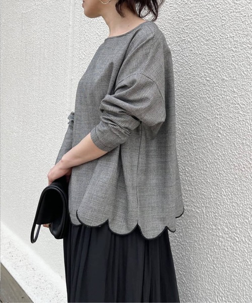 新品タグ付き ビアズリー バック刺繍 ウール混 ブラウス チュニックAライン 大きいサイズ レディース 刺繍入りチュニックブラウス gold605