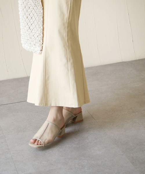 Chillfar（チルファー）の「デニムマーメイドロングスカート（デニムスカート・レディース・アイボリー/ブラック/ベージュ・FREE）」の17枚目の写真