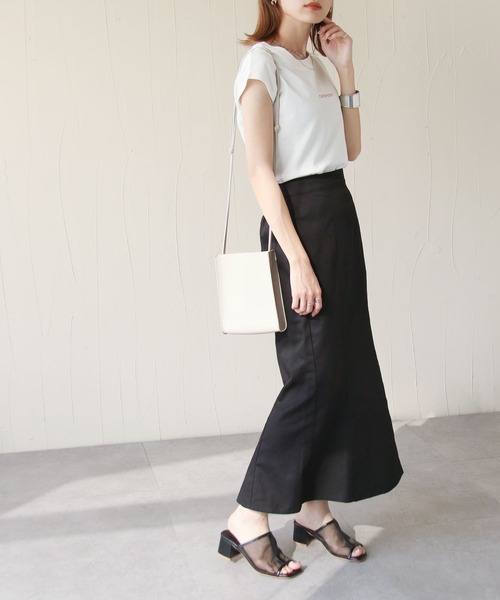 Chillfar（チルファー）の「デニムマーメイドロングスカート（デニムスカート・レディース・アイボリー/ブラック/ベージュ・FREE）」の7枚目の写真