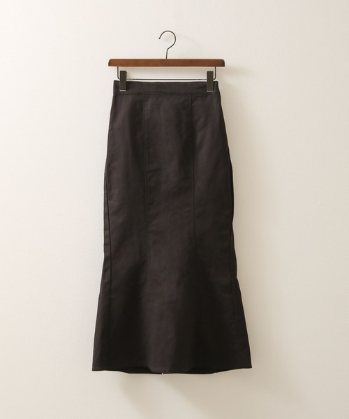 Chillfar（チルファー）の「デニムマーメイドロングスカート（デニムスカート・レディース・アイボリー/ブラック/ベージュ・FREE）」の6枚目の写真