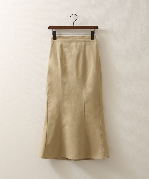 Chillfar（チルファー）の「デニムマーメイドロングスカート（デニムスカート・レディース・アイボリー/ブラック/ベージュ・FREE）」の16枚目の写真