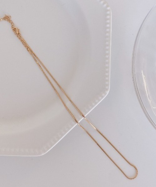 VANNIE U（ヴァニーユー）の「【si_ta】simple necklace（ネックレス・レディース・シルバー/ゴールド・FREE）」の2枚目の写真