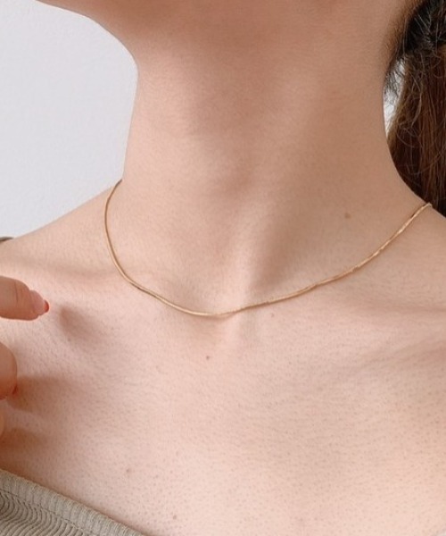 VANNIE U（ヴァニーユー）の「【si_ta】simple necklace（ネックレス・レディース・シルバー/ゴールド・FREE）」の8枚目の写真