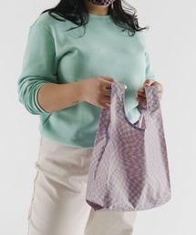 BAGGU | BABY BAGGU 388.チェッカー ラベンダー×ベージュ(エコバッグ/サブバッグ)