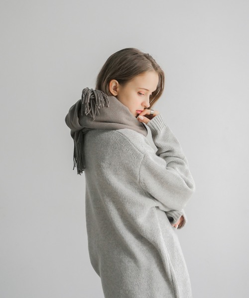 remer（リメール）の「loose basic crew neck knit / ルーズベーシッククルーネックニット（ニット/セーター・メンズ・グレー/ブルー/モカ・SMALL/MEDIUM/LARGE）」の10枚目の写真
