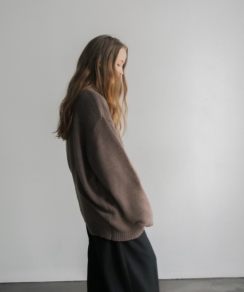 remer（リメール）の「loose basic crew neck knit / ルーズベーシッククルーネックニット（ニット/セーター・メンズ・グレー/ブルー/モカ・SMALL/MEDIUM/LARGE）」の12枚目の写真