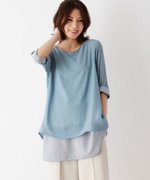 SHOO・LA・RUE | スラブレイヤード風プルオーバー(Tシャツ/カットソー)