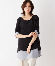 SHOO・LA・RUE | スラブレイヤード風プルオーバー(Tシャツ/カットソー)