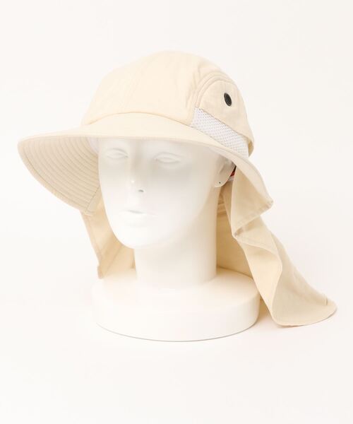 ADAMS(アダムス)の「EXTREME CONDITION NECK CAPE CAP(ハット・レディース・ブラック×カーキ/ホワイト系その他/レッド系その他・L/XL)」の1枚目の写真