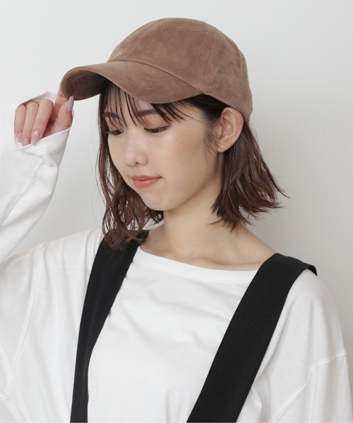 FREE'S MART（フリーズマート）の「エコスエードキャップ（キャップ・レディース・ホワイト/ブラック/ベージュ・ﾌﾘ-）」の13枚目の写真