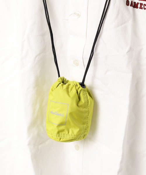 WILD THINGS(ワイルドシングス)の「【63】【WILD THINGS】SHOULDER DRAWSTRING PURSE(ショルダーバッグ・レディース・グレー/ピンク/イエロー/ブルー/ブラック・FREE)」の19枚目の写真