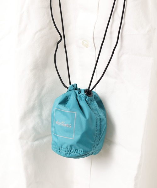 WILD THINGS(ワイルドシングス)の「【63】【WILD THINGS】SHOULDER DRAWSTRING PURSE(ショルダーバッグ・レディース・グレー/ピンク/イエロー/ブルー/ブラック・FREE)」の17枚目の写真