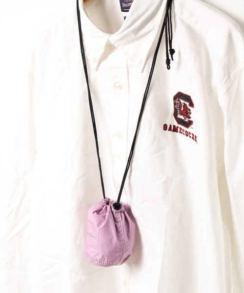 WILD THINGS(ワイルドシングス)の「【63】【WILD THINGS】SHOULDER DRAWSTRING PURSE(ショルダーバッグ・レディース・グレー/ピンク/イエロー/ブルー/ブラック・FREE)」の12枚目の写真