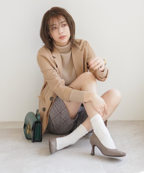 VIVIAN（ヴィヴィアン）の「ワイドスクエアトゥトゥパンプス（パンプス・レディース・ブラック/ベージュ/グレー/アイボリー・LL/S/M/L）」の10枚目の写真