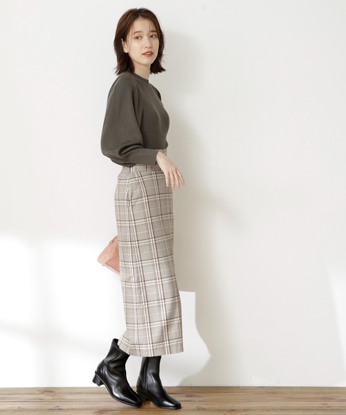 N.（N. Natural Beauty Basic）（エヌエヌナチュラルビューティーベーシック）の「◆ウールベーシックパフスリーブニット（ニット/セーター・レディース・オフホワイト/ブラック/グレー/ブルー/ピンク・MEDIUM）」の12枚目の写真