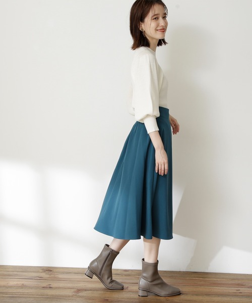 N.（N. Natural Beauty Basic）（エヌエヌナチュラルビューティーベーシック）の「◆ウールベーシックパフスリーブニット（ニット/セーター・レディース・オフホワイト/ブラック/グレー/ブルー/ピンク・MEDIUM）」の10枚目の写真