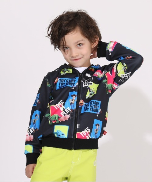 ディズニー Cgアート 総柄 ジップパーカー 5592k