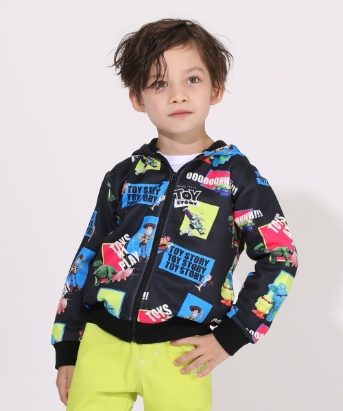 ディズニー Cgアート 総柄 ジップパーカー 5592k