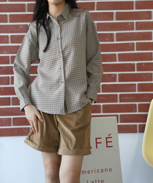 BLANC FICELLE(ブランフィセル)の「長袖シャツ(シャツ/ブラウス・レディース・ブラウン・SMALL/MEDIUM)」の1枚目の写真