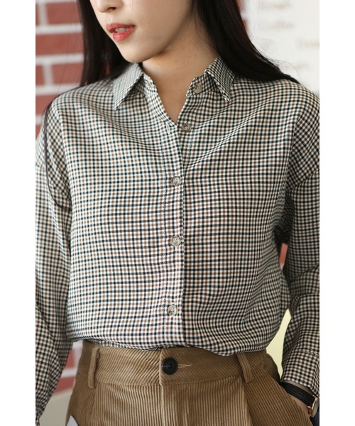 BLANC FICELLE(ブランフィセル)の「長袖シャツ(シャツ/ブラウス・レディース・ブラウン・SMALL/MEDIUM)」の13枚目の写真