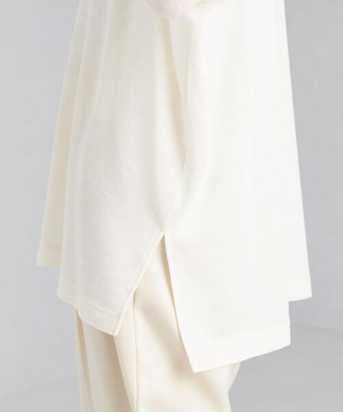 green label relaxing(グリーンレーベルリラクシング)の「ウォッシャブル ウール タートルネック プルオーバー カットソー(Tシャツ/カットソー・レディース・ダークブラウン/オフホワイト/オレンジ・FREE)」の11枚目の写真