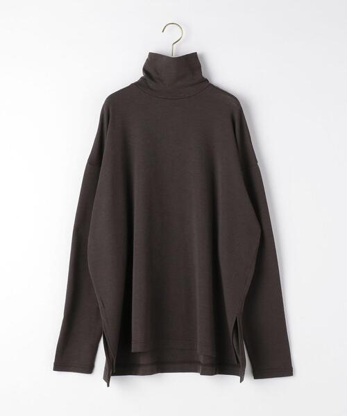 green label relaxing(グリーンレーベルリラクシング)の「ウォッシャブル ウール タートルネック プルオーバー カットソー(Tシャツ/カットソー・レディース・ダークブラウン/オフホワイト/オレンジ・FREE)」の13枚目の写真