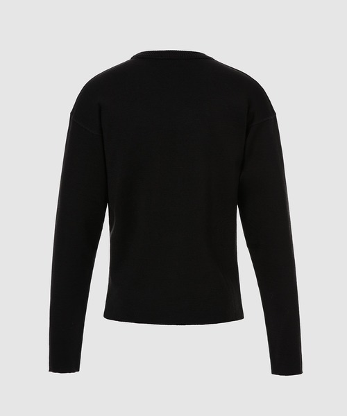 LEMAIRE(ルメール)の「CREW NECK RIB SWEATER(ニット/セーター・メンズ・ブラック/グレー系その他/ブラウン系その他・M/L/S/XL)」の4枚目の写真