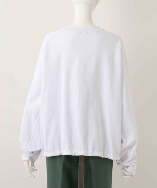 MILKFED.(ミルクフェド)の「COLLEGE LOGO SWEAT TOP(スウェット・レディース・ホワイト/ブラック/グリーン/ネイビー・ONE SIZE)」の12枚目の写真