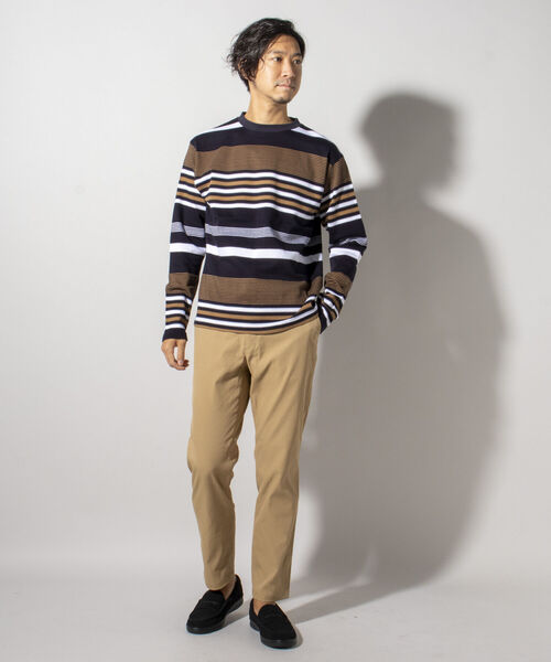 NOLLEY'S goodman（ノーリーズグッドマン）の「パネルタックボーダー プルオーバー（Tシャツ/カットソー・メンズ・ホワイト系4/ネイビー/その他/ブラック系3/ネイビー系3・LL/FREE/M/S/L）」の14枚目の写真