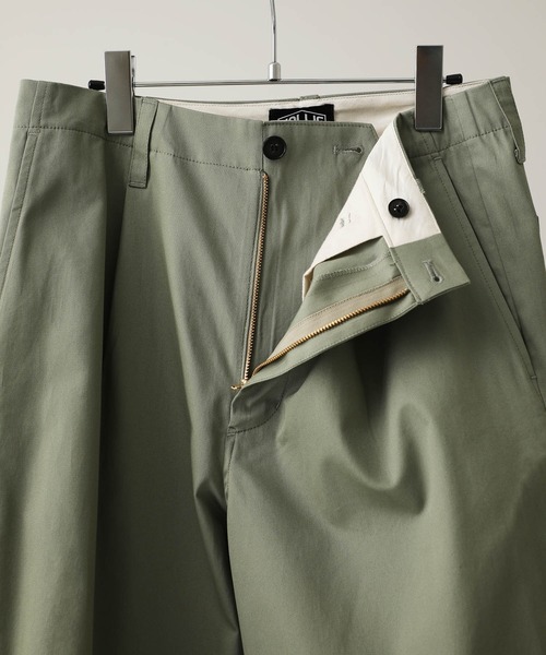 VALLIS by FACTOTUM（ヴァリスバイファクトタム）の「STUDIOUS別注 ワンタックワイドパンツ（その他パンツ・メンズ・ブラウン/カーキ/ネイビー・LARGE/MEDIUM）」の16枚目の写真