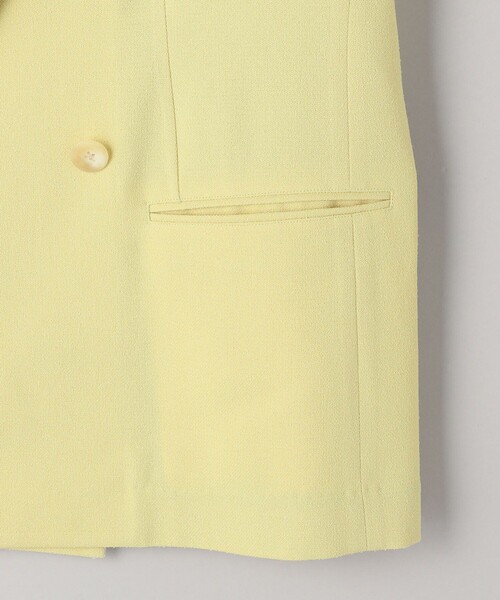 Aresense（アーセンス）の「Aresense/アーセンス ツイードライクジャケット（テーラードジャケット・レディース・モスグリーン/ベージュ・ﾌﾘ-）」の8枚目の写真