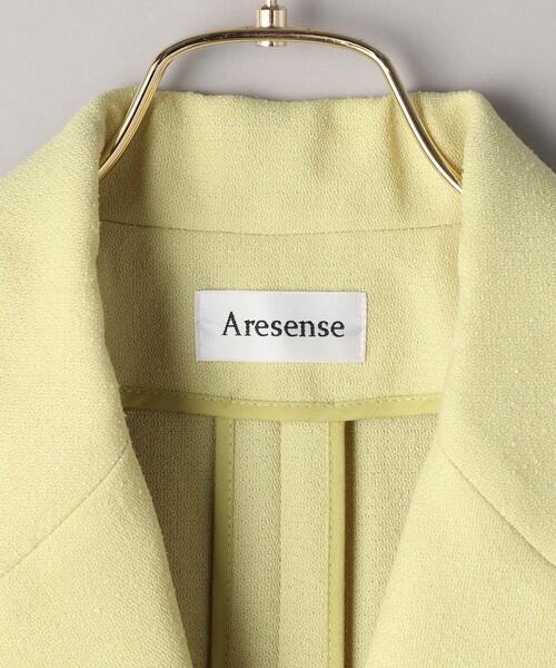 Aresense（アーセンス）の「Aresense/アーセンス ツイードライクジャケット（テーラードジャケット・レディース・モスグリーン/ベージュ・ﾌﾘ-）」の11枚目の写真