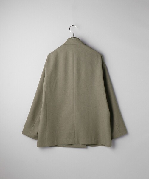 Aresense（アーセンス）の「Aresense/アーセンス ツイードライクジャケット（テーラードジャケット・レディース・モスグリーン/ベージュ・ﾌﾘ-）」の18枚目の写真