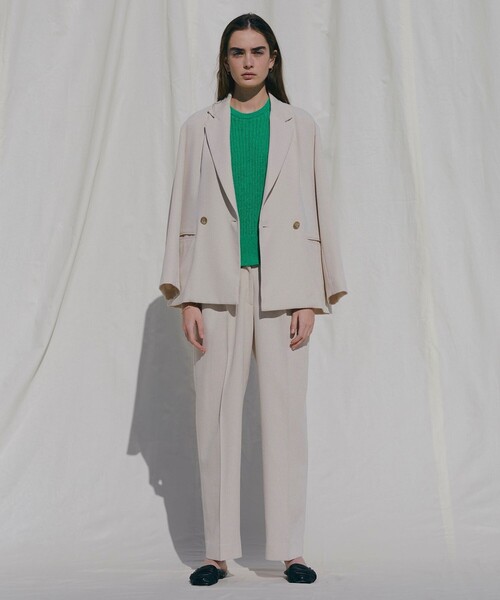 Aresense（アーセンス）の「Aresense/アーセンス ツイードライクジャケット（テーラードジャケット・レディース・モスグリーン/ベージュ・ﾌﾘ-）」の20枚目の写真