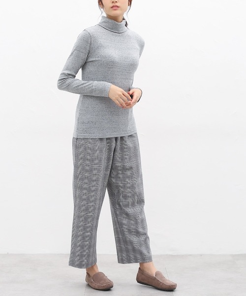 Honeys（ハニーズ）の「フライスタートル（Tシャツ/カットソー・レディース・ダークグリーン/オレンジ/アイボリー/マスタード/モカ/杢グレー/ボルドー/ブラック・LL/S/M/L）」の17枚目の写真