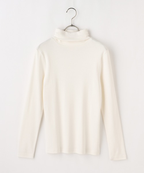 Honeys（ハニーズ）の「フライスタートル（Tシャツ/カットソー・レディース・ダークグリーン/オレンジ/アイボリー/マスタード/モカ/杢グレー/ボルドー/ブラック・LL/S/M/L）」の19枚目の写真